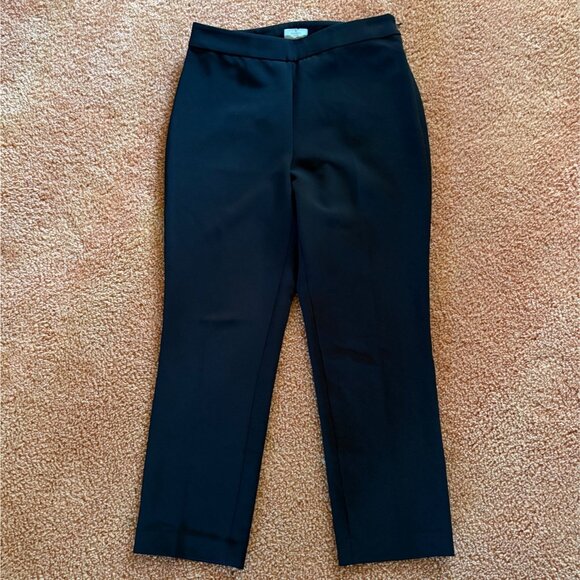 NWOT Kate Spade New York Side Zip Ankle Ponte Pants Size 4 Black Stretch - Picture 2 of 14
